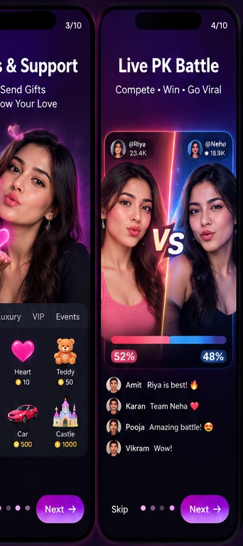 Solo Live live streaming and gifts